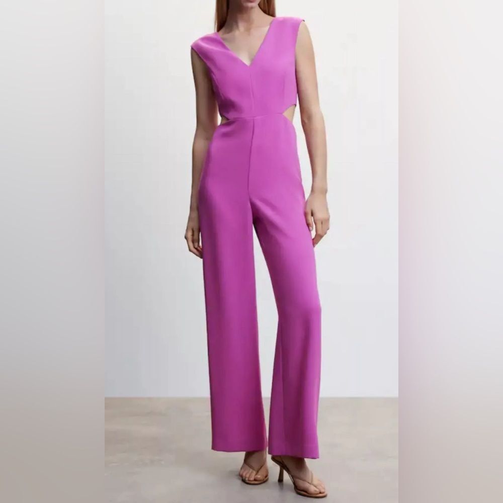 MNG Purple Sleeveless Pantsuit Size Small NWT
